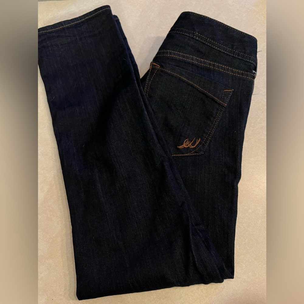 Express Jeans dark blue size 2 EUC‎ flare leg opening